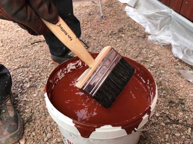 Rödfärgspensel fasade, Komposisjonsmaling 120mm
