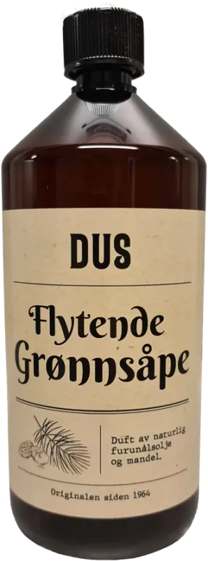 DUS Flytende Grønnsåpe 1 liter.