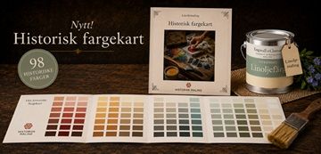 Historisk fargekart linoljemaling