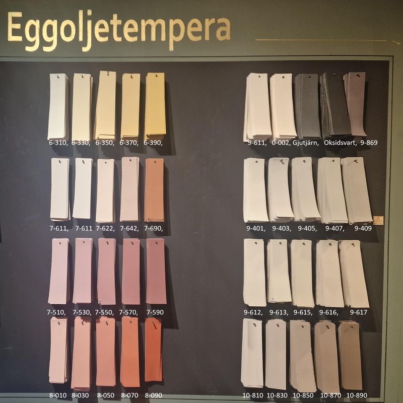 Eggoljetempera laserende maling
